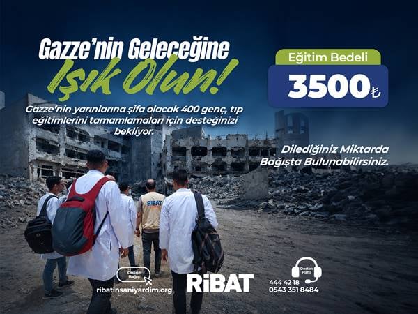 Ribat İnsani Yardım Derneği Soykırıma Rağmen Gazze’yi Bırakmıyor