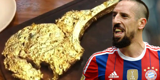 Ribery, altın kaplama ete dünyaları ödedi