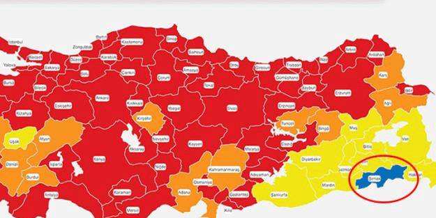 Risk haritasındaki tek 
