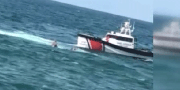 Riva’da boğulma tehlikesi! Uzun uğraşlar sonucu kurtarılabildi