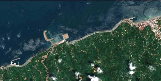 Rize-Artvin Havalimanı'ndaki değişim uydu fotoğrafına yansıdı