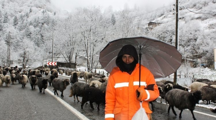 Rize’de 194 köy yolu ulaşım sağlanamıyor