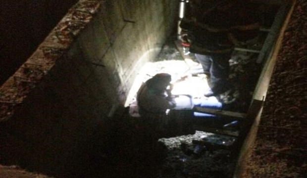 Rize'de açık bırakılan menfeze düşen kadın ölümden döndü