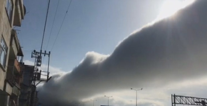 Rize'de ilginç görüntü