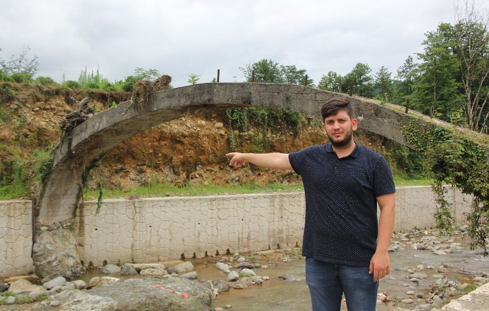 Rize’de kemer köprüler bir bir tahrip oluyor 