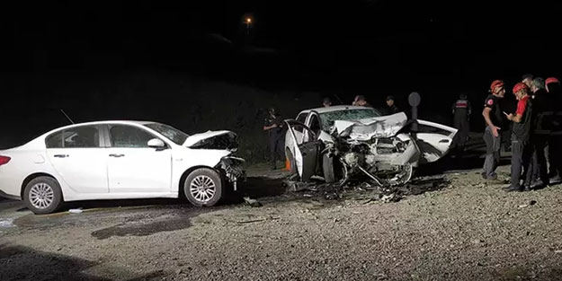 Rize'de korkunç kaza! 2 otomobil çarpıştı: 2 ölü, 6 yaralı