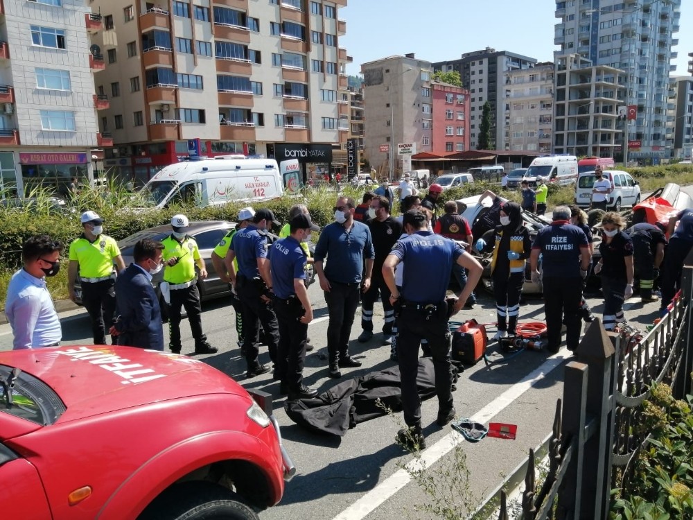 Rize’de meydana gelen kazada baba ve oğlu hayatını kaybetti 