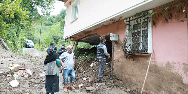 Rize’de şiddetli yağış