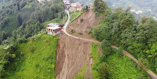 Rize’de şiddetli yağışların bilançosu belli oldu