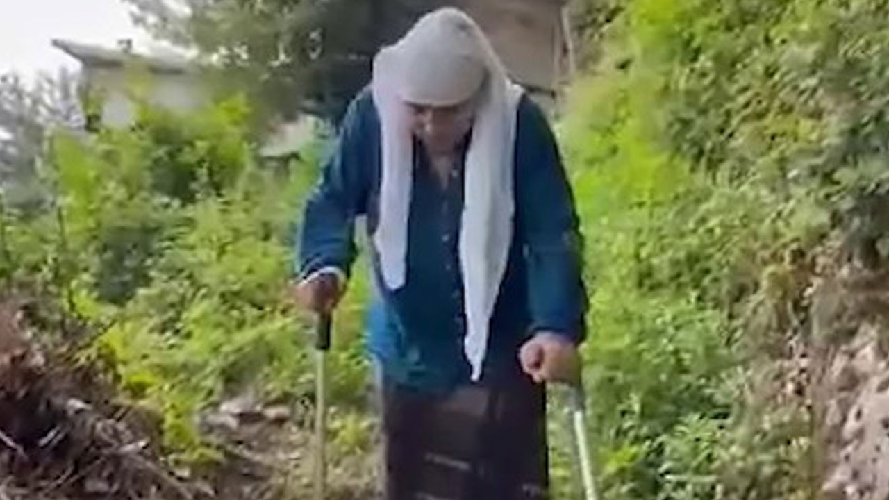 Rizeli Ayşe Nine yetkililere seslendi! Tek isteği 400 metrelik yol