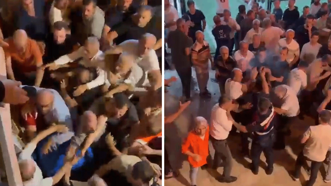 Rizeliler birlik ve beraberlik maçında birbirine girdi, jandarma biber gazıyla ayırdı