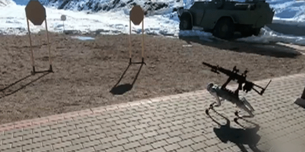 Robot köpeğin tüfekli performansı tartışmaya neden oldu