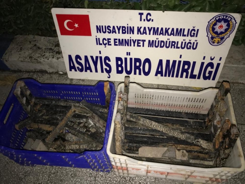 Rögar kapağını çalan hırsızlar yakalandı 