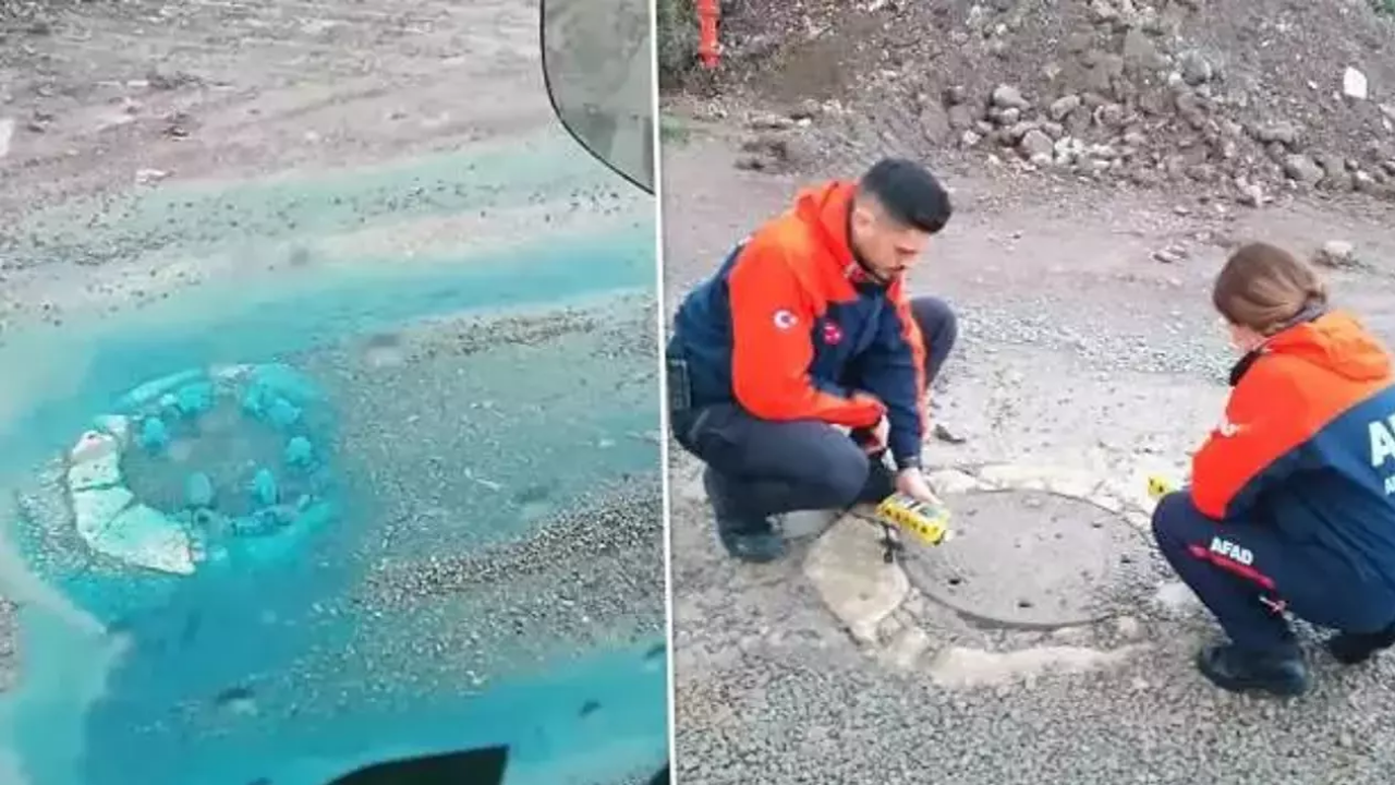 Rögardan fışkıran mavi su şaşkınlığı! Valilikten açıklama geldi