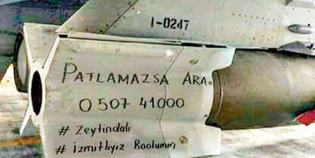 Rokete yazılan ‘Patlamazsa ara’ mesajı hem duygulandırdı hem gururlandırdı