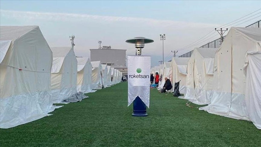 Roketsan depremlerin yaralarını sarmaya destek veriyor