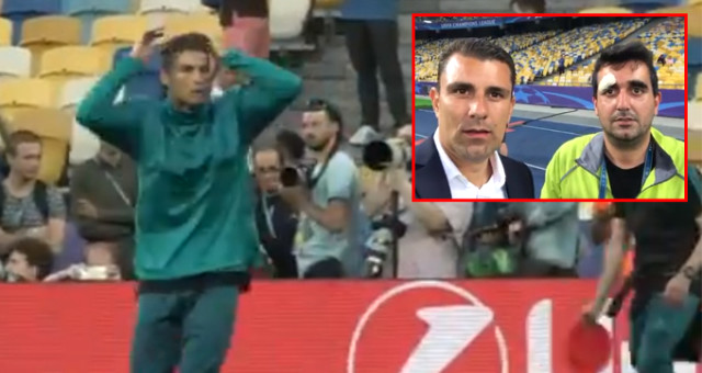 Ronaldo, dev maç öncesi görevliyi yaraladı
