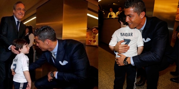 Ronaldo filistinli çocuğun isteğini çevirmedi