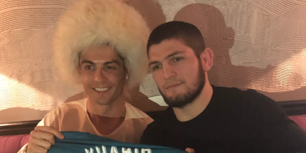 Ronaldo Khabib'i misafir etti! 'Selamün aleyküm'