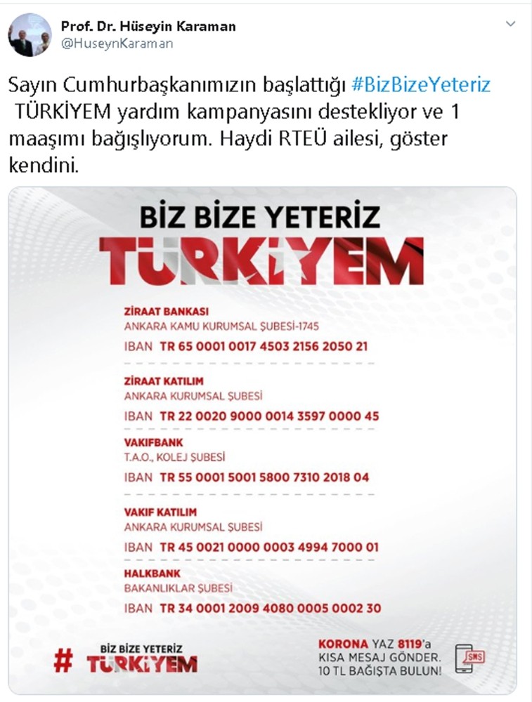RTEÜ Rektörü Karaman’dan 