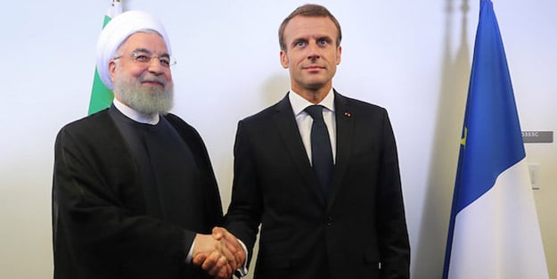 Ruhani ile Macron arasında kritik görüşme!