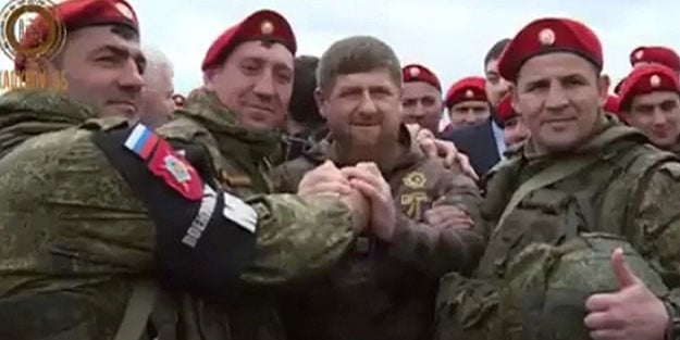 300 kişilik Çeçen askeri polis Suriye'den çekildi