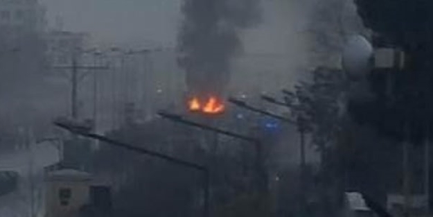 Rus büyükelçiliğinin karşısında patlama