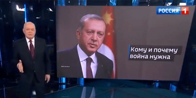 Rus devlet televizyonunda büyük skandal! Erdoğan da listede yer aldı