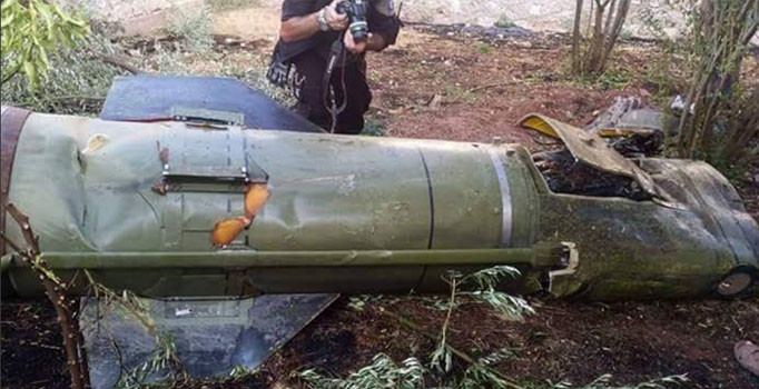 Rus donanmasından İdlib'in Serakib kasabasına balistik füze atıldı