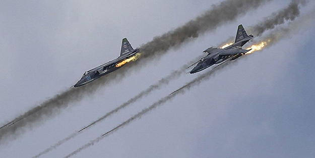 Rus Hava Kuvvetleri harekete geçti! Bomba yağıyor