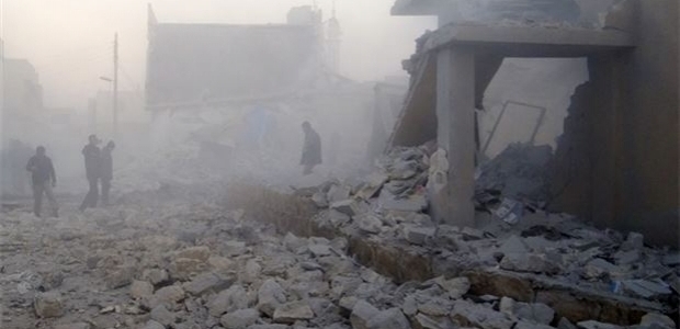 Rus jetleri Halep'teki kültür merkezini vurdu