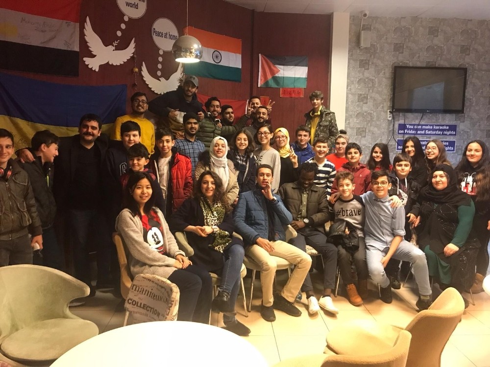 Rus kültürü Speaking kafede 