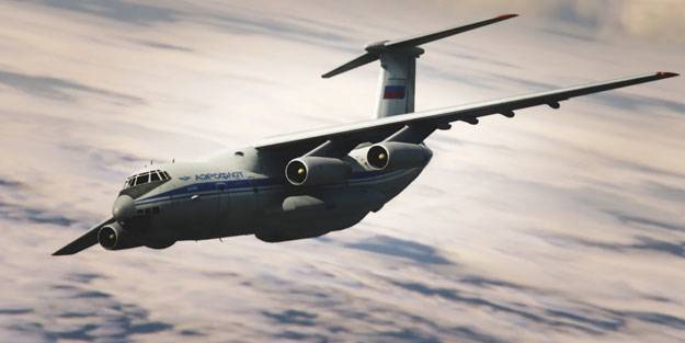 Rus nakliye uçağı düşürüldü