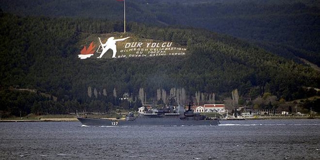 Rus savaş gemisi Çanakkale'de