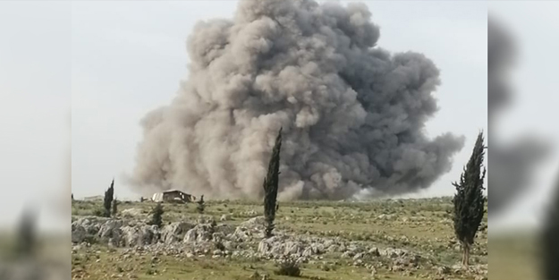 Rus savaş uçakları bombardımana başladı