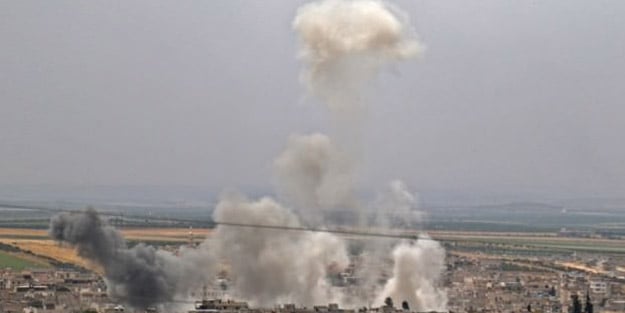 Rus uçakları 24 gün sonra yeniden bombaladı