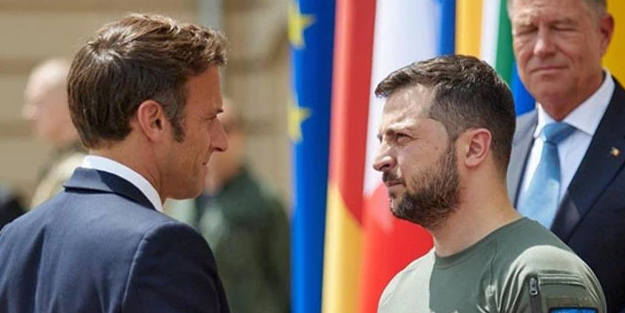 Rus Ukrayna savaşı! Macron,Ukrayna liderini apar topar ülkeye çağırdı! İlgili flaş iddia