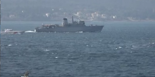 Rus ve Yunan gemileri Çanakkale Boğazı'nda