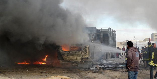 Ruslar yardım tırlarına saldırdı! Ölü ve yaralılar var