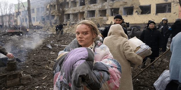 Rusya çocuk hastanesini vurdu! Dünyanın konuştuğu yerden ilk görüntüler