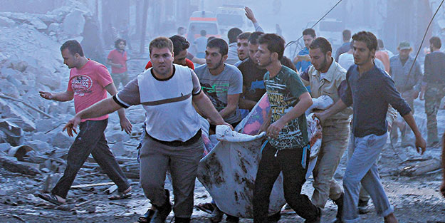 Rusya da Suriye’de sivilleri katlediyor