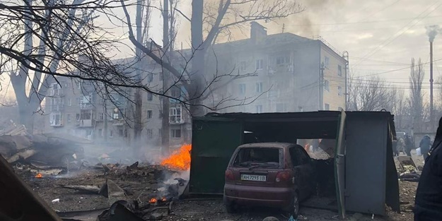 Rusya, Donetsk'i vurdu: Ölü ve yaralılar var
