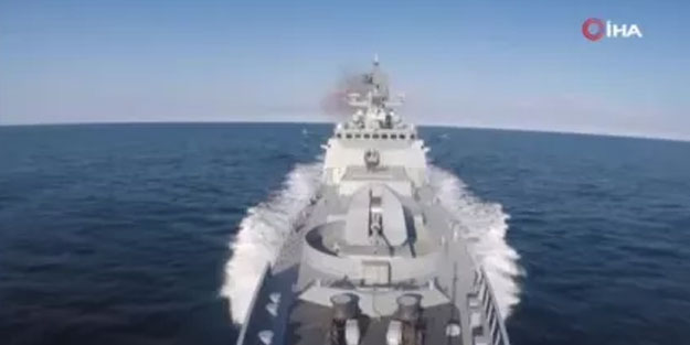 Rusya görüntüleri paylaştı! Ukrayna füzelerle vuruldu