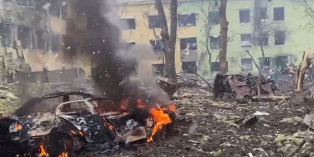 Rusya Harkov'da hastaneyi vurdu!