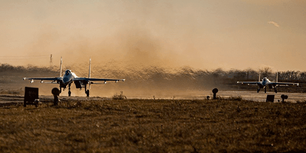 Rusya ile savaşacakları iddia ediliyordu! Savaş uçakları peş peşe havalandı