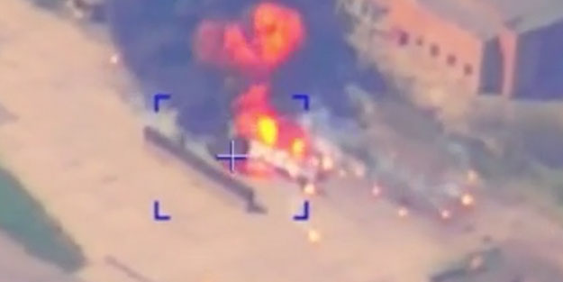 Rusya Ukrayna'ya ağır darbe indirdi! Görüntüleri yayınladılar