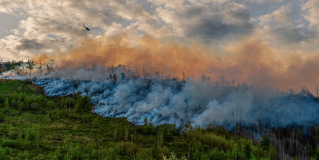 Rusya alev alev yanıyor