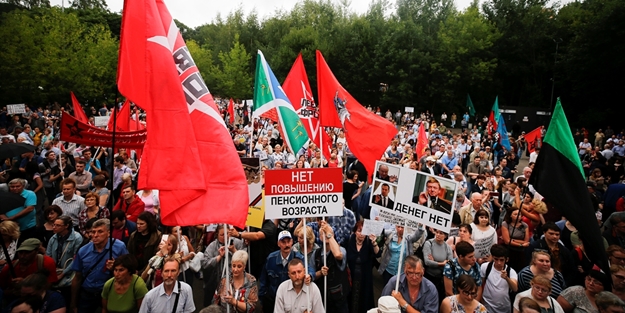 Rusya'da halk sokağa indi