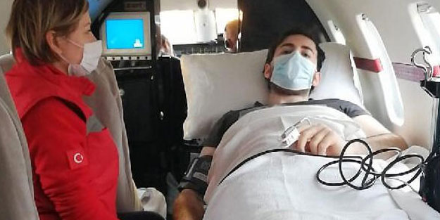 Rusya'da hastalanan Türk genci İstanbul'a getirildi