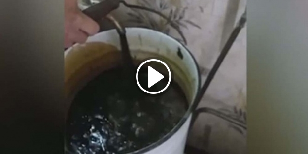 Musluklardan sıcak petrol geldi!